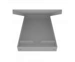 Aluminum Memo Storage Clipboard - Silver
